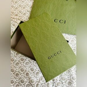 Gucci Shoebox and Shopping Bag